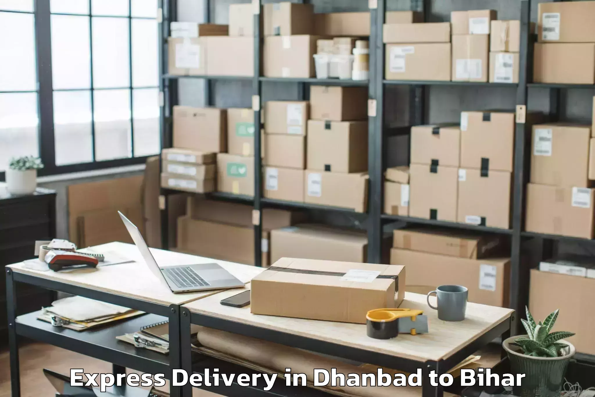 Easy Dhanbad to Harnaut Express Delivery Booking